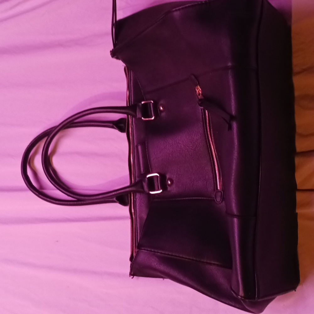Merona tote shoulder bag black